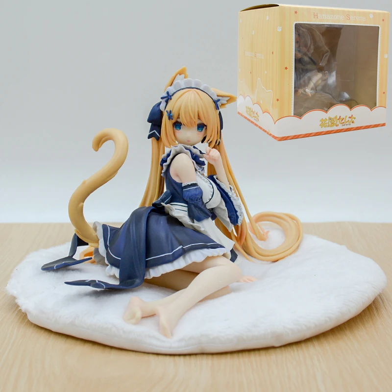 Jilijia Statue originale de la série Beauté, figurine Serinas Position assise Modèle de dessin animé Collection Ornements 23 cm