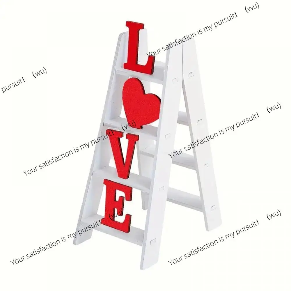 LOVE Valentine Ladder Model Tabletop Wooden Ornaments Home Decoration For Girlfriend Wife Gift