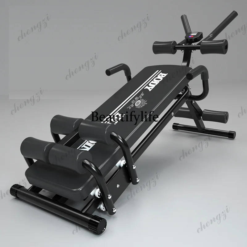 2-in-1 Supine Board Home Waist Enhancement Machine, Sports and Fitness Equipment, Suitable for Men and Women