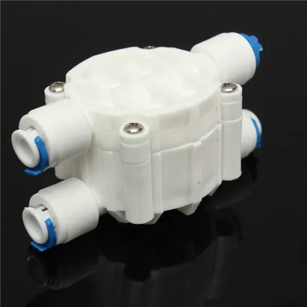 4 Way 1/4 Port Auto Shut Off Valve For RO Reverse Osmosis Water Filter System