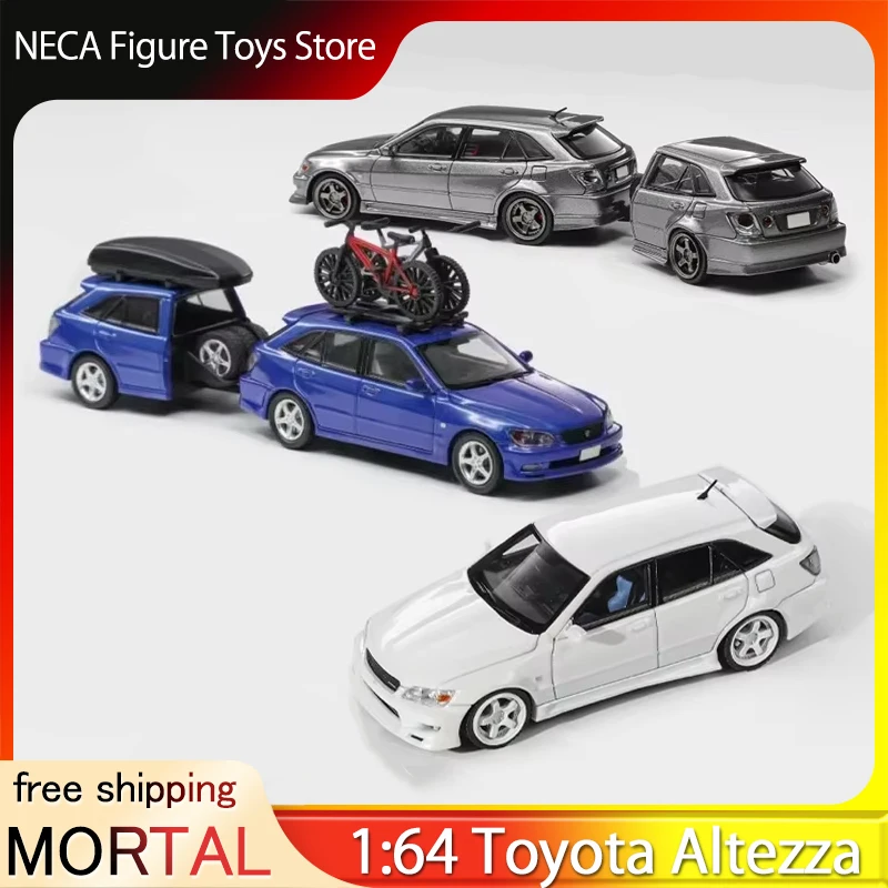 طبعة محدودة 1:64 مورتال تويوتا ألتيزا جيتا إيليت واجون إليكسير مصنع لكزس هو سبورتكروس سبيكة دييكاست نموذج JDM لعبة المشجعين