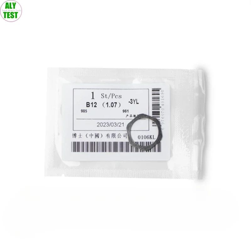 10PCS B12 EFI Common Rail Injector Armature Lift Adjustment Gasket for Cummins thickness1.10-1.15