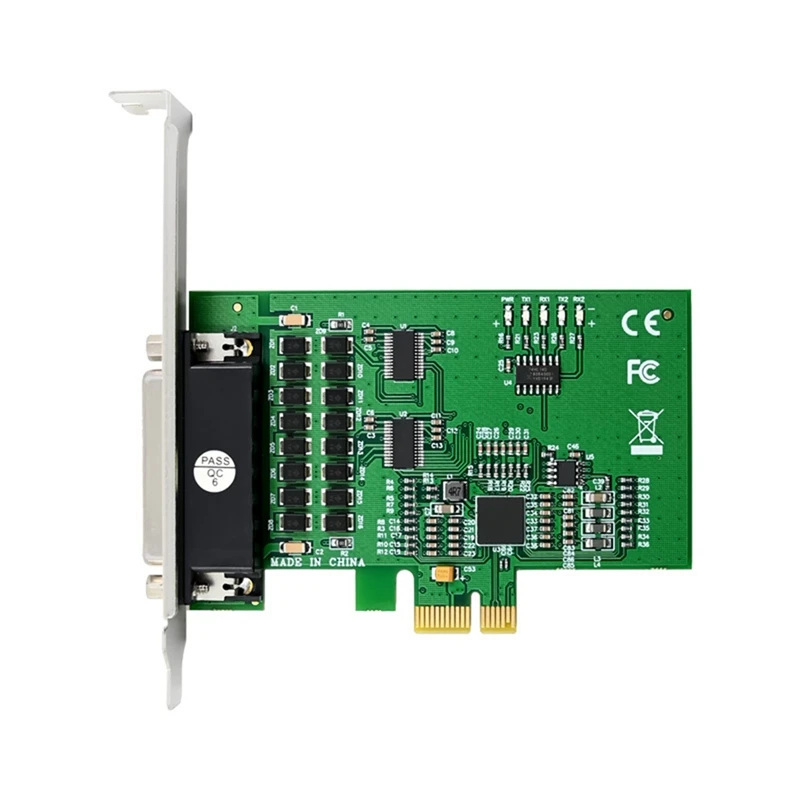 PCIE Serial RS232 Ports Adapter Card Pcie X1 I/O Controller Card Pcie 2.0 Gen1 Card PCI Express XR17V352 Chipset