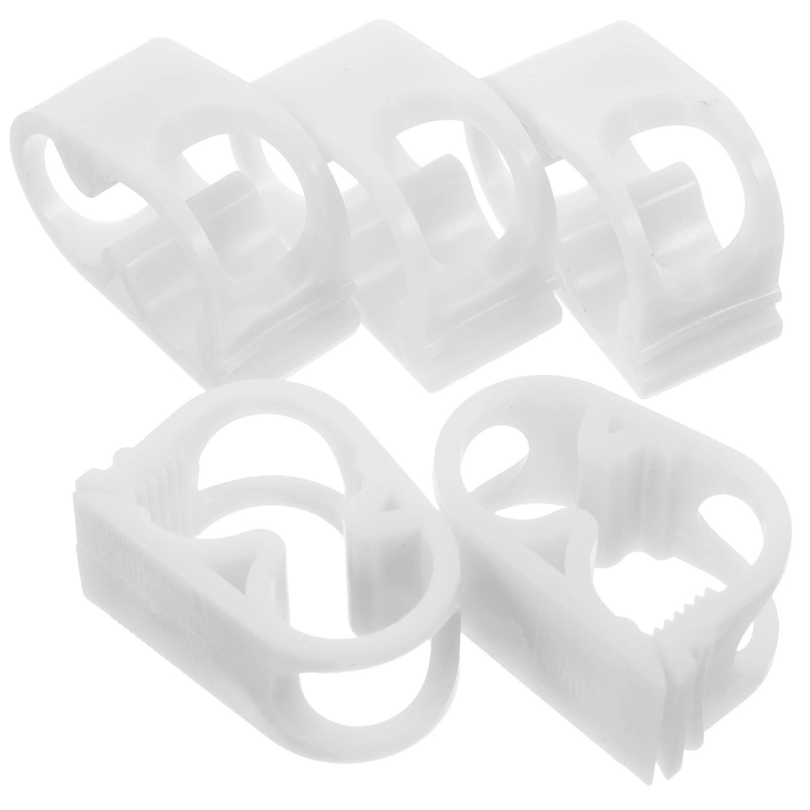 

5pcs Hose Conduit Flow Controller Lab Compact Adjust Tube Clamp White 1/4 inch to 1/2 inch Precision Control Valve
