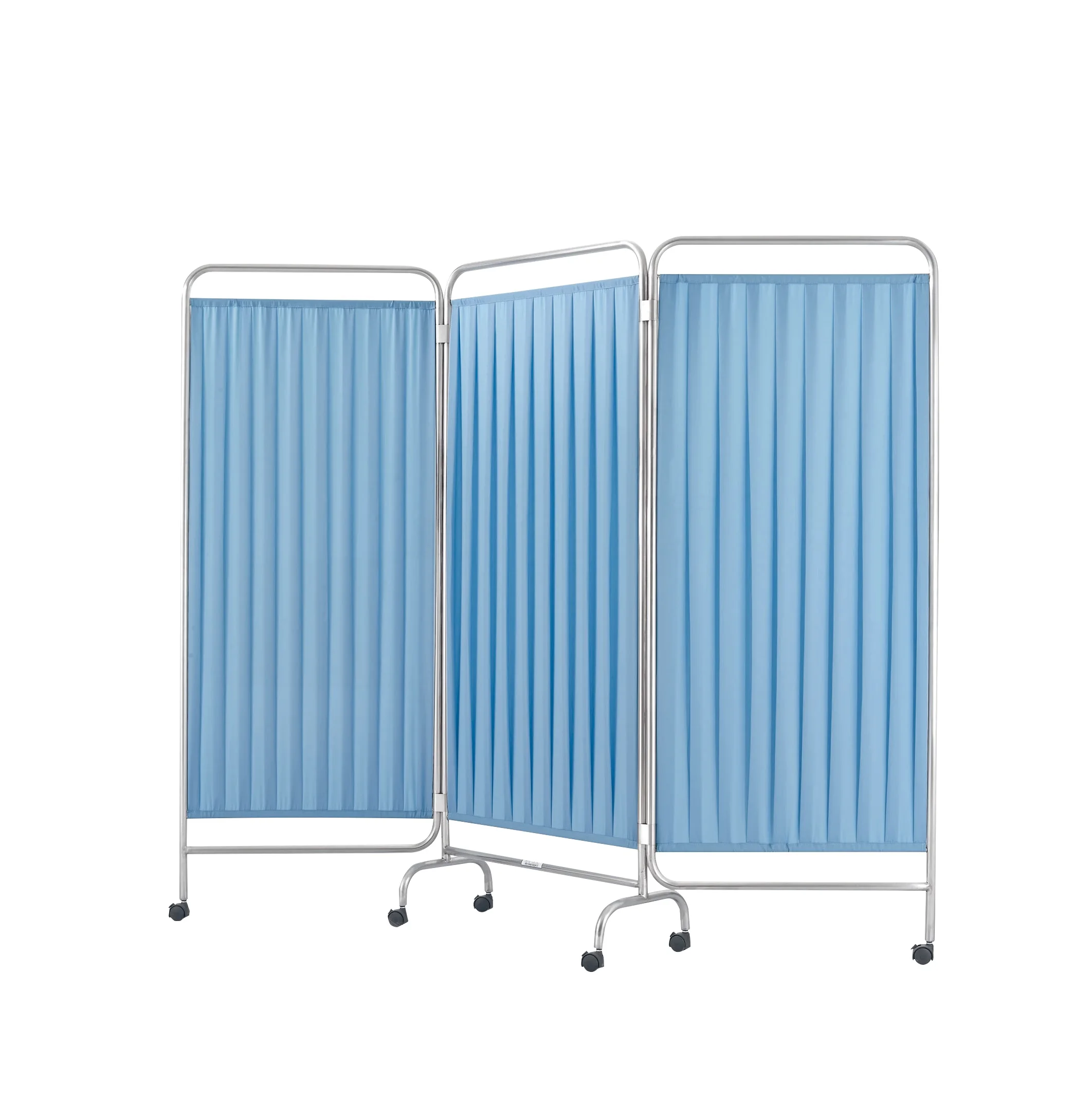 

HH/PF-173 Hot Sales Stainless Steel Hospital Furniture 3 Folding Medical Bedside Ward Curtain Hospital Screen