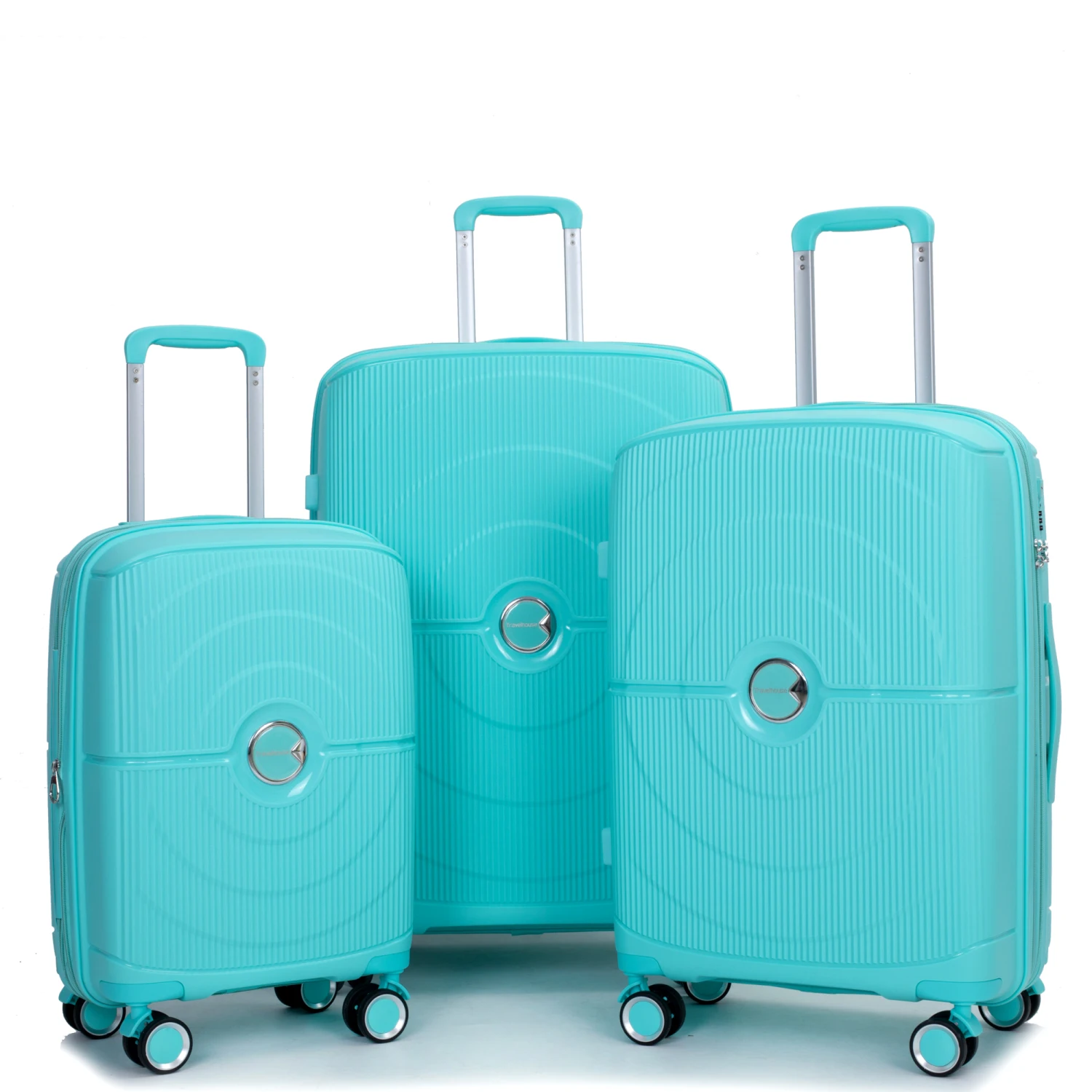 

Expandable Hardshell Suitcase Double Spinner Wheels PP Luggage Sets Lightweight Durable Suitcase with TSA Lock,3-Piece Set (20/2