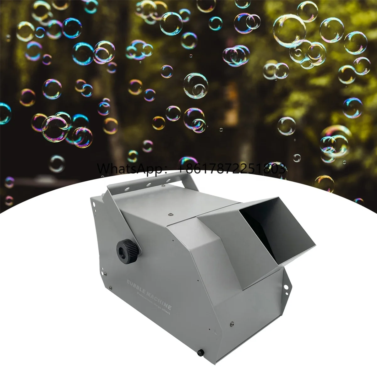 

DELIFX Fast Bubble Generating Portable Bubble Machine Electric Remote&Power Cover 50sqm Bubble Blow Maker for Colorful Dreamland