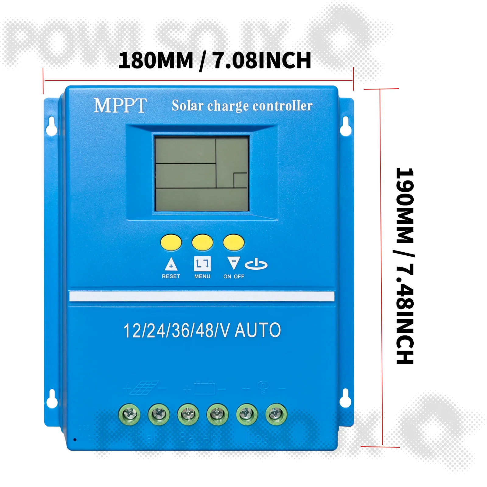 Imagem -04 - Powlsojx-mppt Rastreamento Controlador de Carga Solar Painel Inteligente Regulador de Bateria 12v 24v 36v 48v 60a 80a 100a