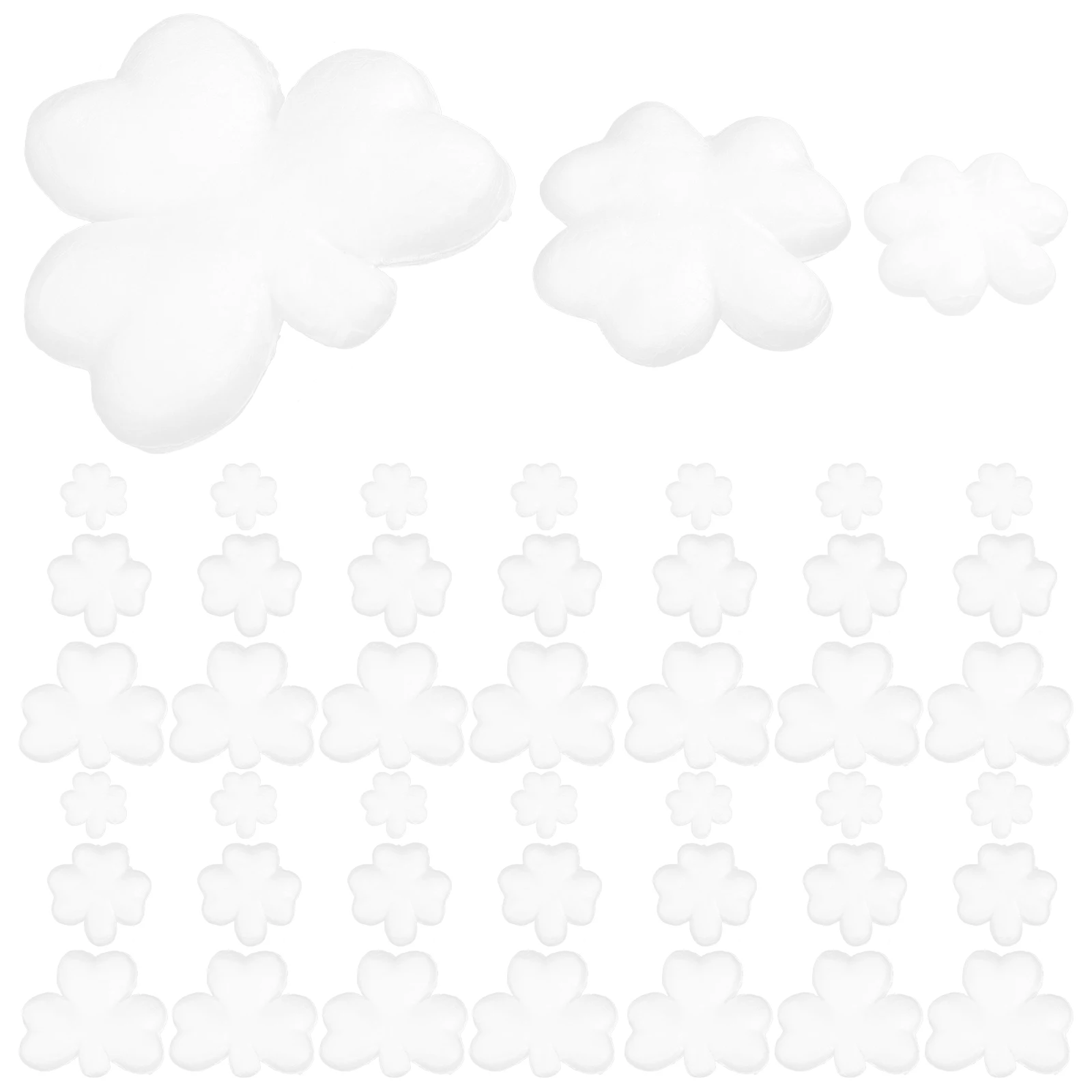 

100pcs Shamrock Decorations for Crafts DIY Projects Models Balloon Foams Adorns Climb Photo Props Premium Quality