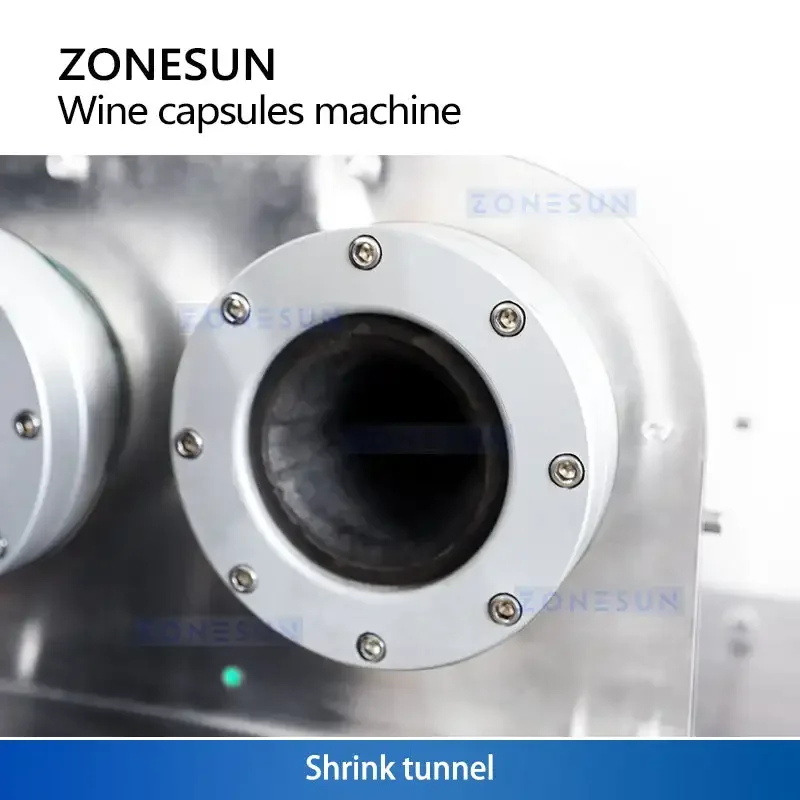 ZONESUN ZS-AC1 آلة الانكماش الحراري لكبسولة الشمبانيا برأس مزدوج