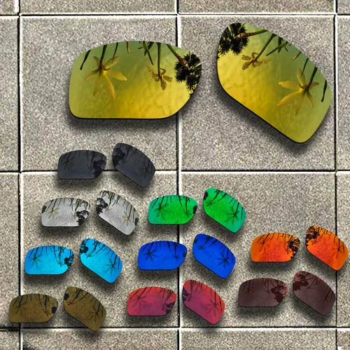 2 pares de lentes de repuesto polarizadas 100% cortadas con precisión para gafas de sol Oakley Split Shot, muchos colores