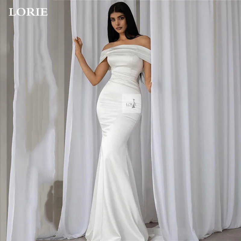 

LORIE Simple Mermaid Wedding Dresses A Line Off The Shoulder Bridal Dress vestidos de novia A Line Wedding Gowns 2024