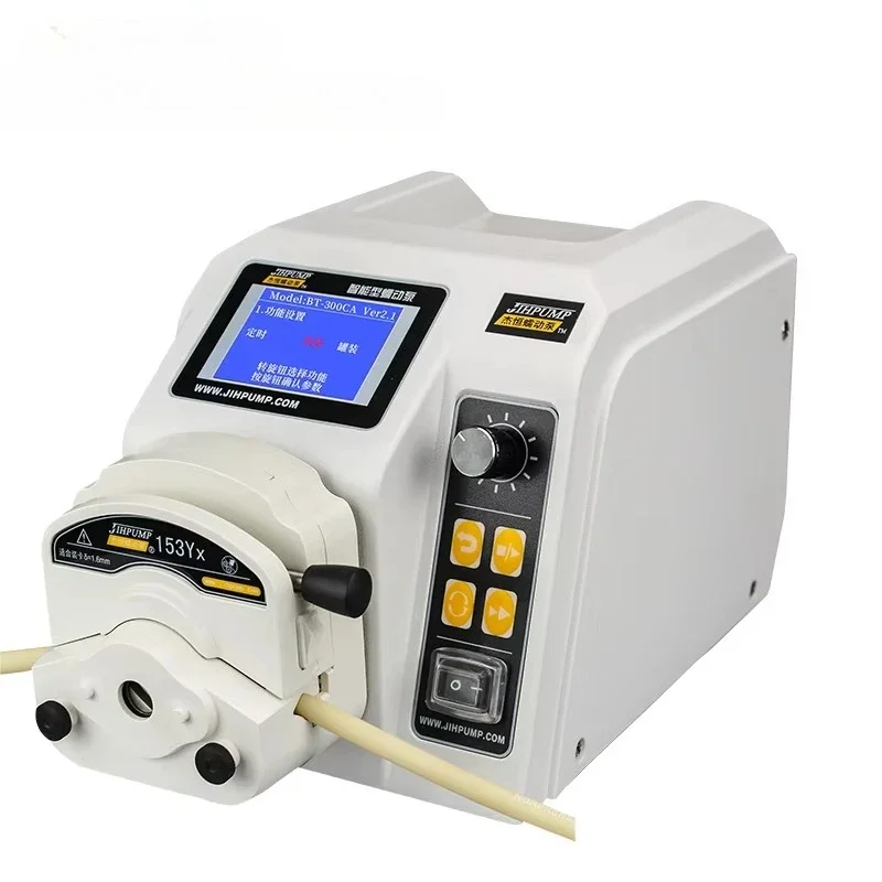 JIHPUMP  Rs485 Industrial Peristaltic Pump Dual Multi 2 4 8 Channel Head for Water Liquid Dispensing Dosing