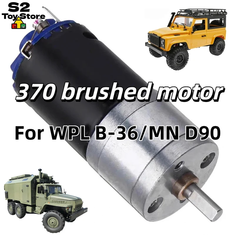 

Black Shell 370 Brushed Motor Compatible With WPL MN D90 Pickup Ural RC Model Car Upgrade Modification Replacement Spare Part