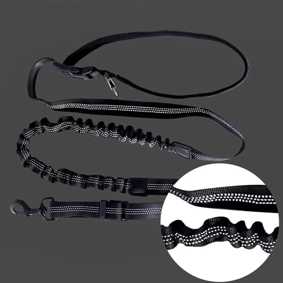 Hand Free Dog Leash for Pet Walking Running Jogging Adjustable Dog leash Waist Belt Chest Strap Traction Rope Dog Accessories