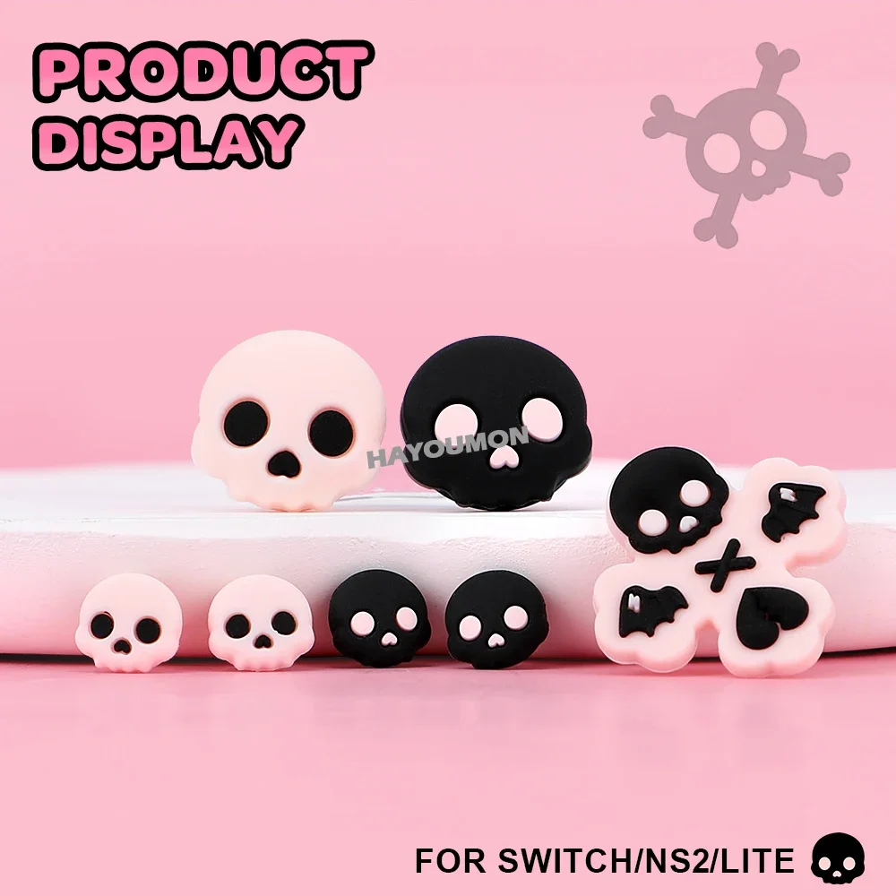 Funda de silicona para joystick, tapa de botón, D-pad, teclas de flecha, botones ABXY, adhesivo para Switch/OLED/Switch 2/Switch Lite