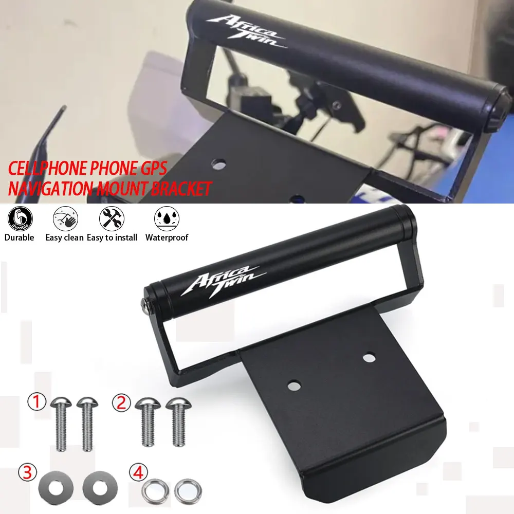 Motorycle Accessories For Honda XRV750 XRV 750 Africa Twin 750 RD07 22mm Phone Holder GPS Navigation Mounting Extension Bracket