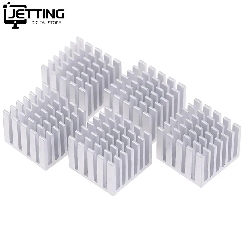 5Pcs 20x20x15/10mm Cooling Accessories DIY Heatsink CPU GPU Chip Aluminum Heatsink