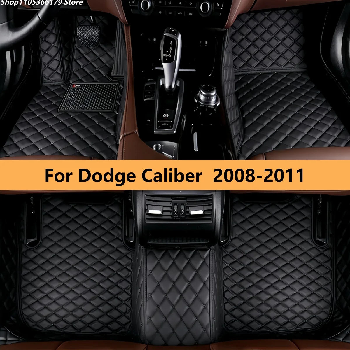 

Автомобильные коврики на заказ для Dodge Caliber 2008-2011, полный комплект из кожи, ковровые покрытия для пола автомобиля