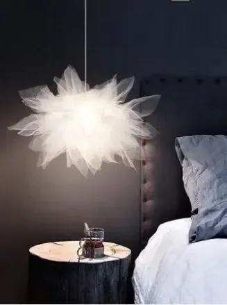 Nordic lamps bedroom warm romantic simple modern style lamp children's room creative personality chandelier