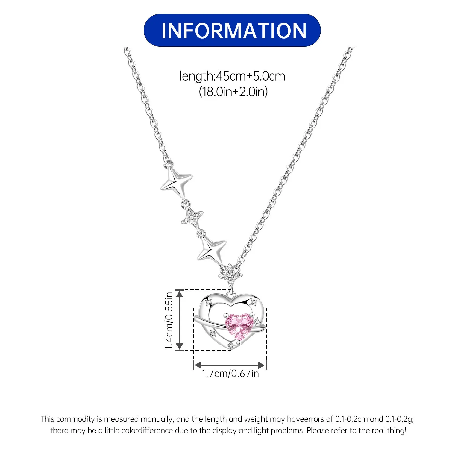 Orstarry S925 Sterling Silber Stern Blauer Mond Sonne Halskette für Frauen Geburtstag Originelle Geschenke Mode Feiner Schmuck – Detail 16