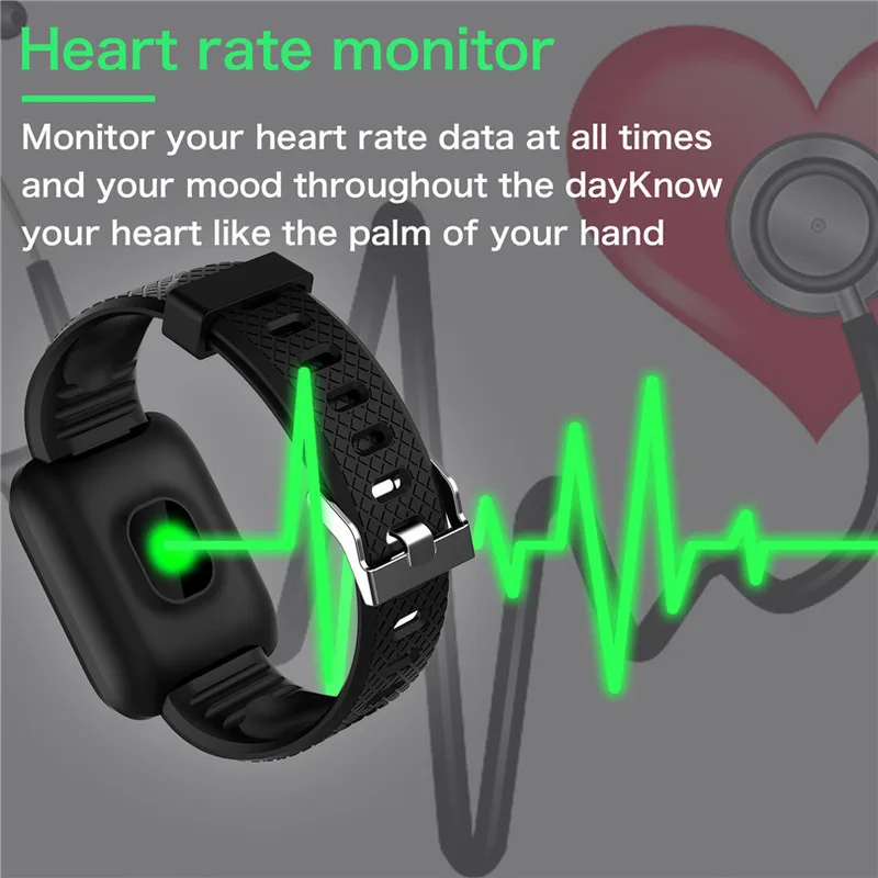 Kids Watches Sports Clock Bluetooth Blood Pressure Measurement Heart Rate Monitor Watches Men Women Smart Watch