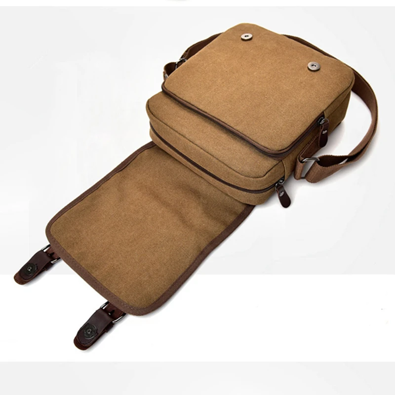 Hot Fashion Canvas Men Shoulder Bags Vintage Messenger Crossbody Bags for Men Satchel Big Capacity Casual Tote Bag Men Handbag