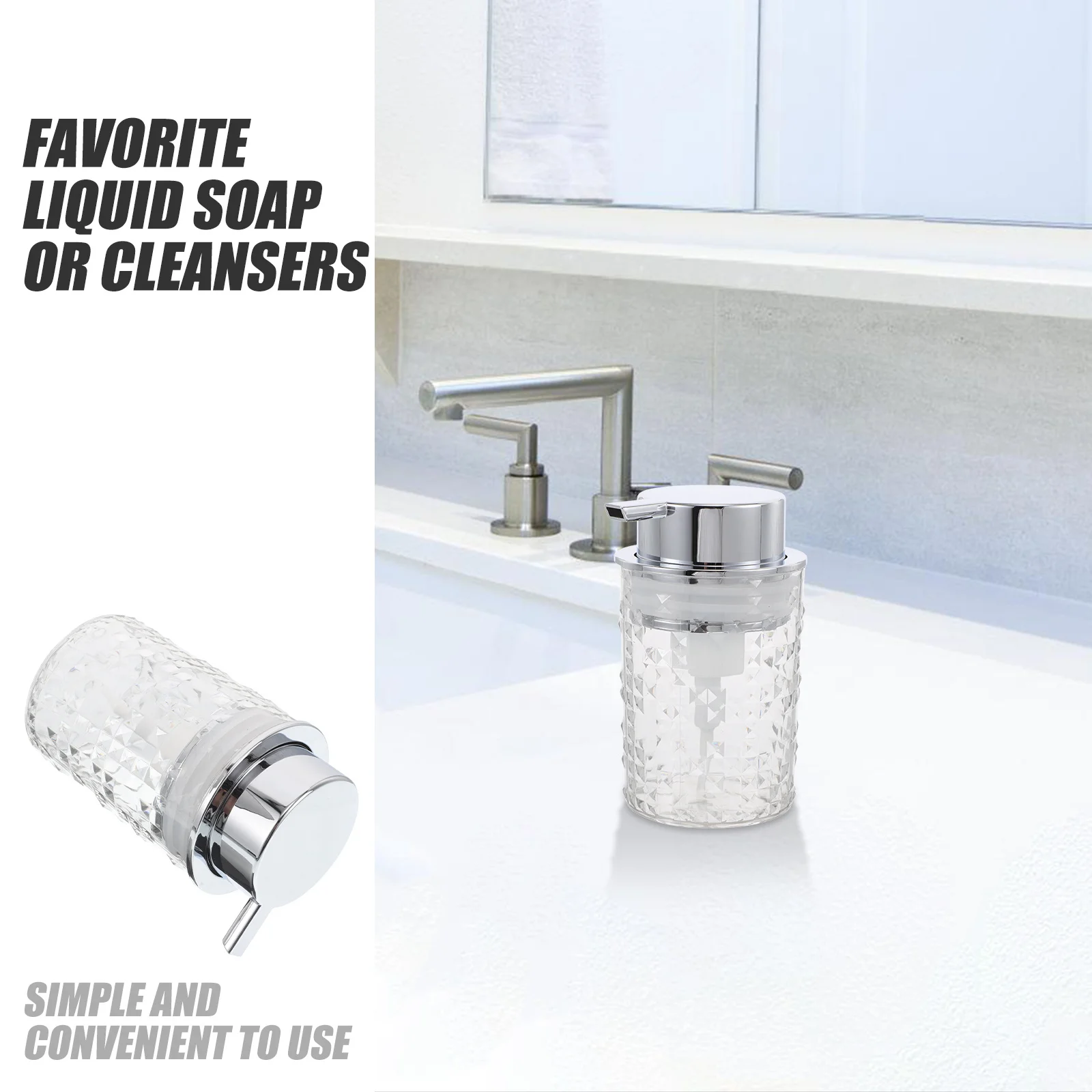 Schuimende Fles Helder Hervulbare Druk Dispenser Voor Gezichtsreiniger Badkamer Handzeep Body Wash Vloeistof Gebruik Diepe Porie Reiniging