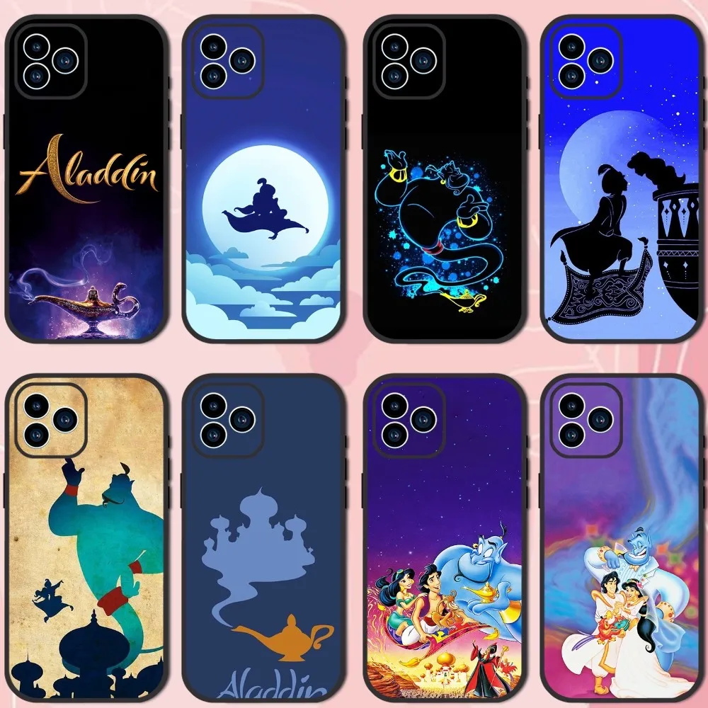 MINISO Disney A-Aladdin Phone Case For Samsung Galaxy S10 FE S21 Ultra S22 Lite Soft Phone Shell Back Cover