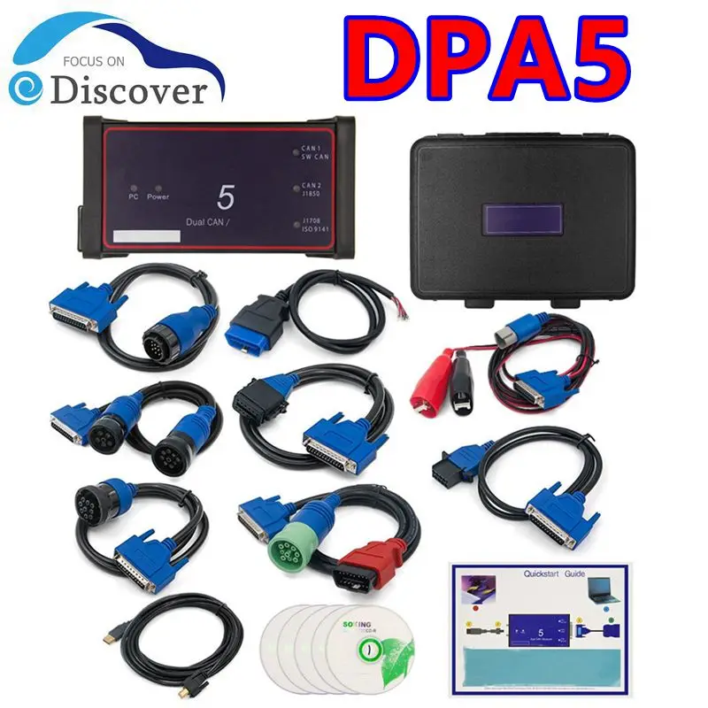 DPA5 Dearborn Protocol Adapter USB/Bluetooth Diagnostic Tool Heavy-Duty Truck For Multi-brands Support Multi-Languages