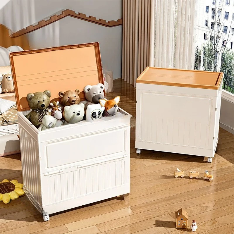 Clothes finishing Household clamshell storage box Large capacity Home finishing storage supplies Toy storage box Locker
