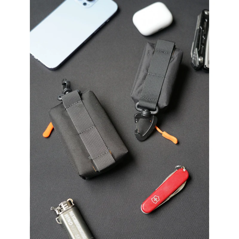 حقيبة سماعة الأذن حقيبة السجائر حزام الكتف ملحق سستة مفتاح كيس التخزين الصغيرة المحمولة مثلث مشبك معلق