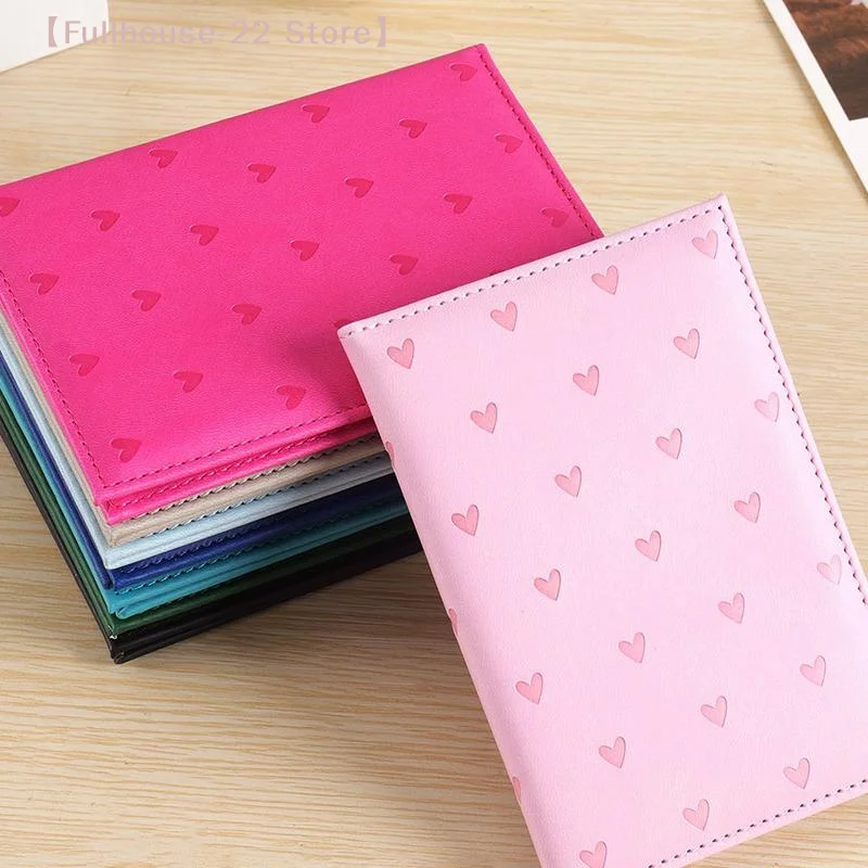 

【MAX-22】Love Printed Passport Protective Cover PU Leather Portable Travel Passport Case Cute Wallet Purse