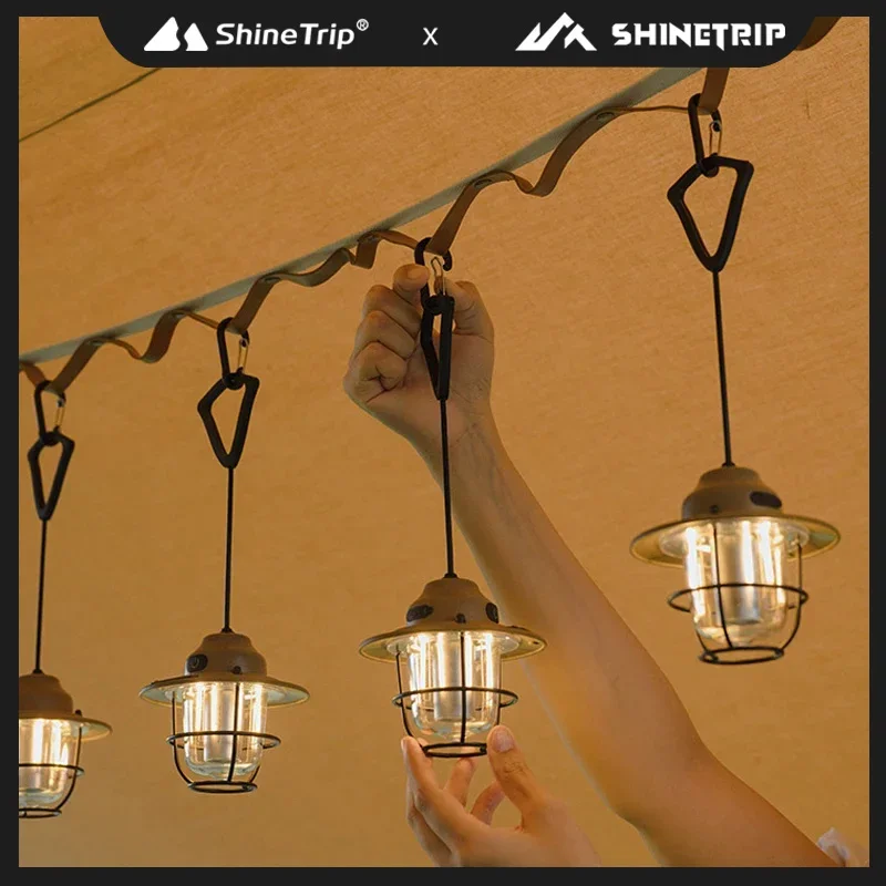 

ShineTrip Outdoor Retro Pendant Lighting Lighting Extra Long Life Camping Ambient Light Rechargeable Tent Lights