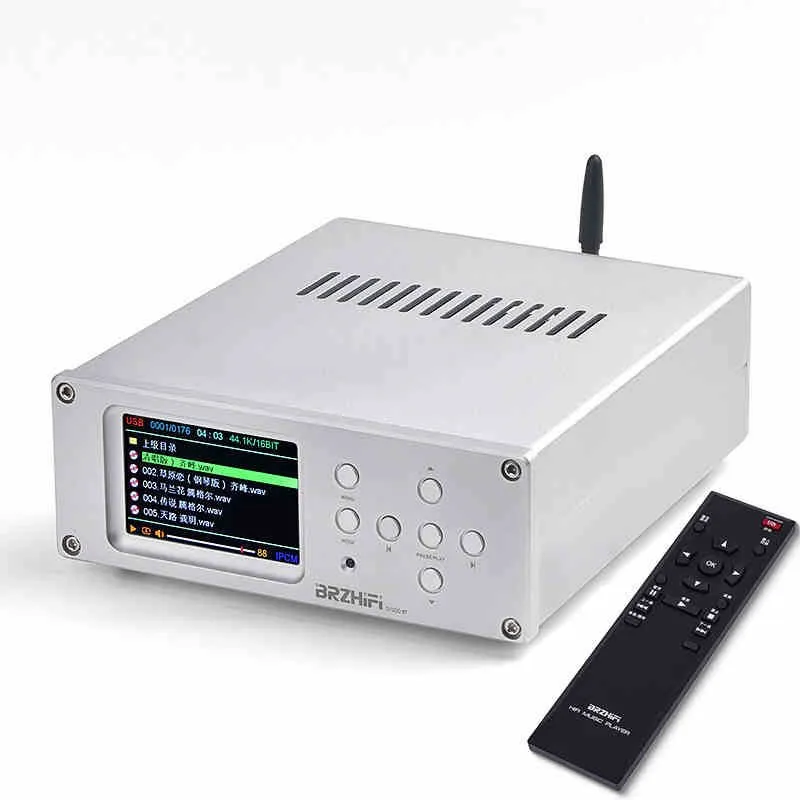 HiFiAMP DV20C-BT DAC Audio Decoder Digitaler Plattenspieler DSD Verlustfreier Musik-Player Bluetooth5.3 mit Aluminium-Fernbedienung