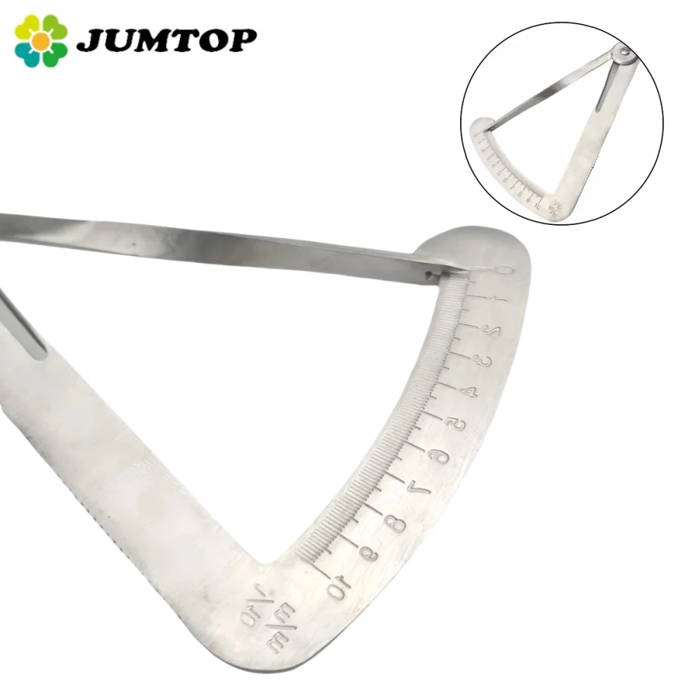 

Dental Wax Caliper - Stainless Steel Thickness Gauge for Metal Wax Measurement, Lab & Dentist Tool