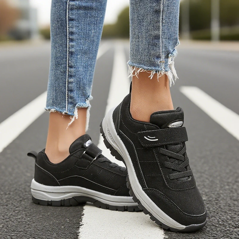 Zapatos de senderismo para mujer, zapatos impermeables, cómodos y transpirables para caminar, zapatos para correr para viajes al aire libre, zapatillas de deporte de marca de lujo para mujer