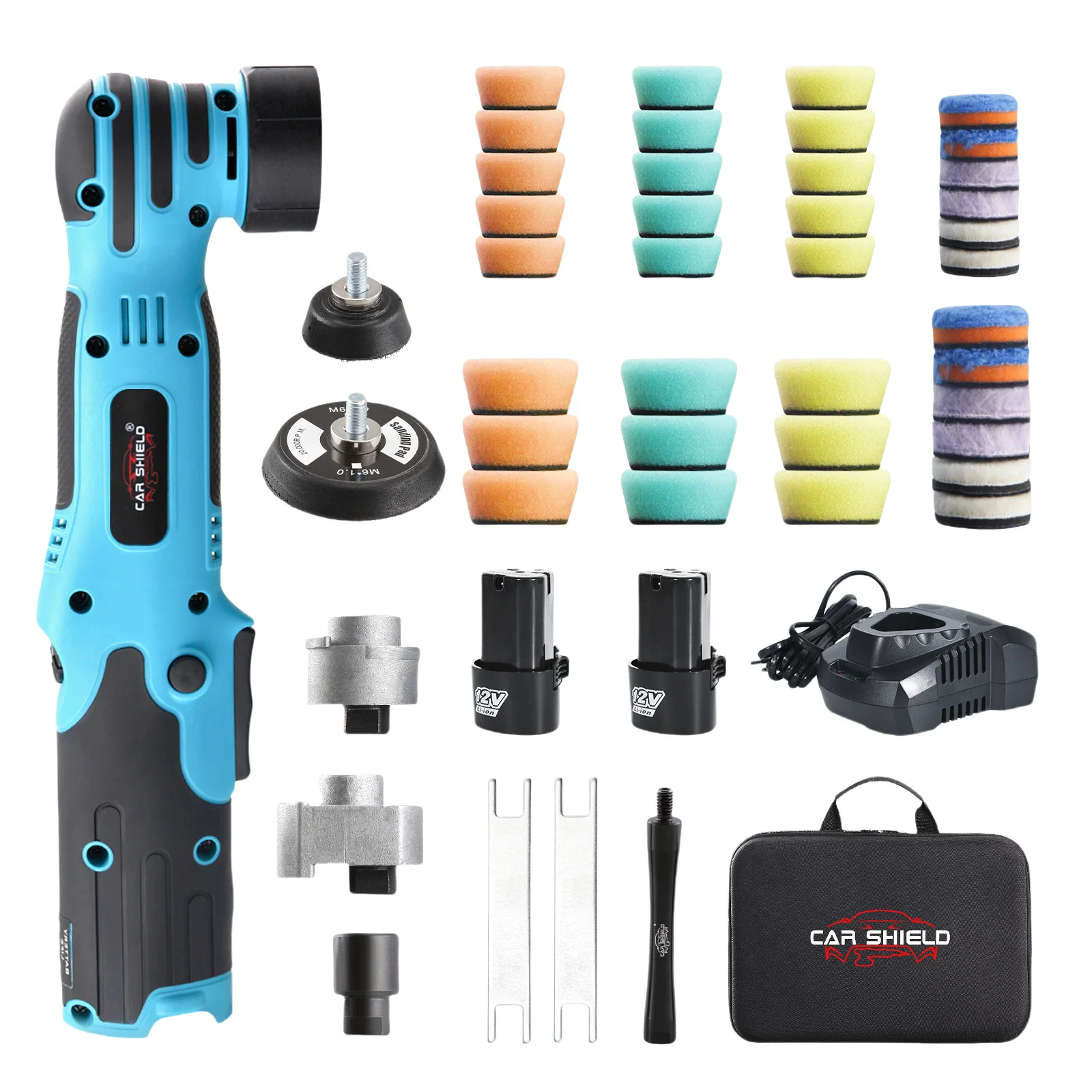 Hot Sale Car Shield Manufacturer's Direct Sales 12V Cordless Power Polisher 1.2/2 Inch for Car Detailing