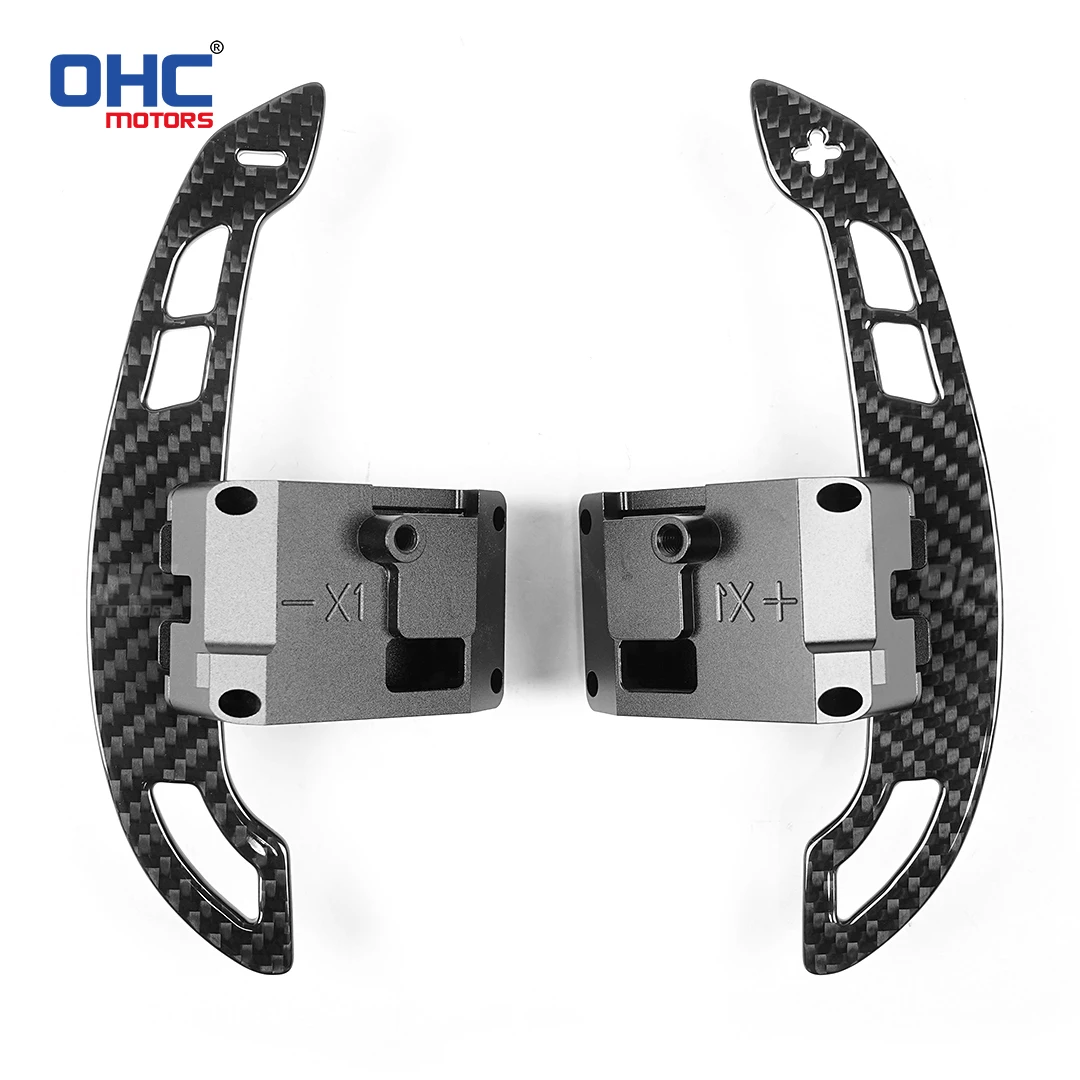 OHC ألياف الكربون اللامعة المغناطيسي عجلة القيادة مجداف المبدلات لشركة هيونداي N/GT i30N كونا ن إلنترا N فيلوستر