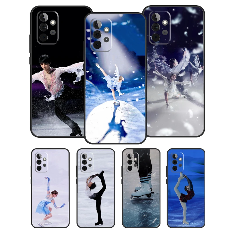 Figure skating skates Case For Samsung Galaxy A12 A32 A42 A52 A72 A50 A70 A10 A20 A21S A52S A51 A71 Cover