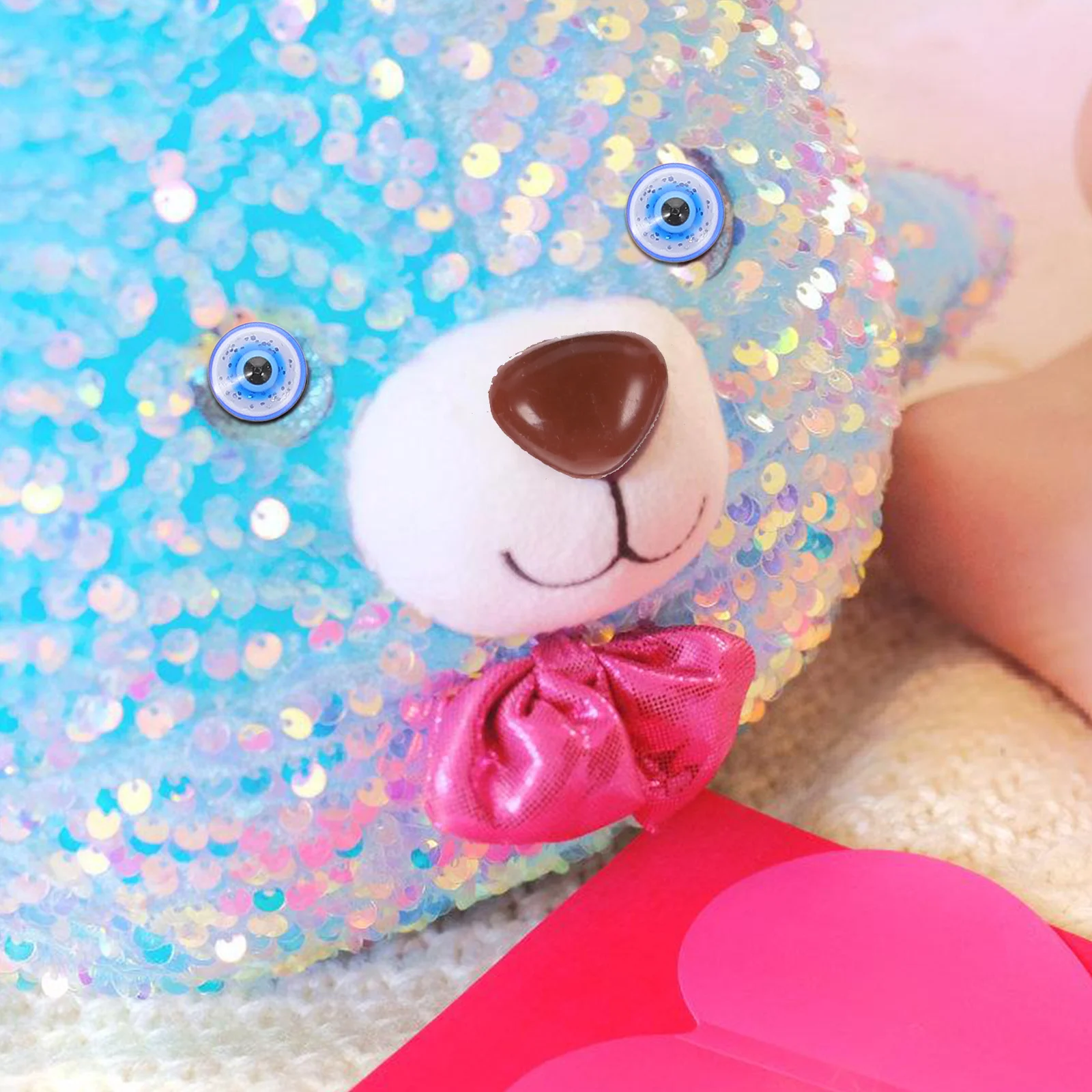 

100Pcs Evil Eye Patch Blue Eyes Bead Resin Craft Fine Creative DIY Jewelry Making Bracelet Necklace Decoration Kids Art Projects