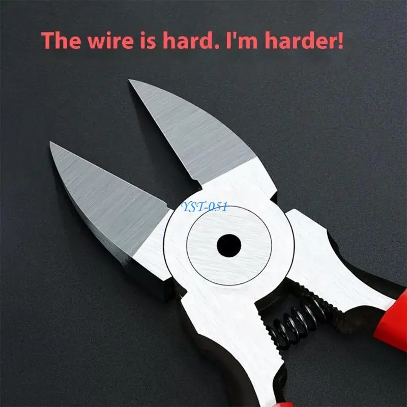 

E15A Industrial Strength Wire Cutters Angled Jaw Design For Flush Trimming Wire Cables