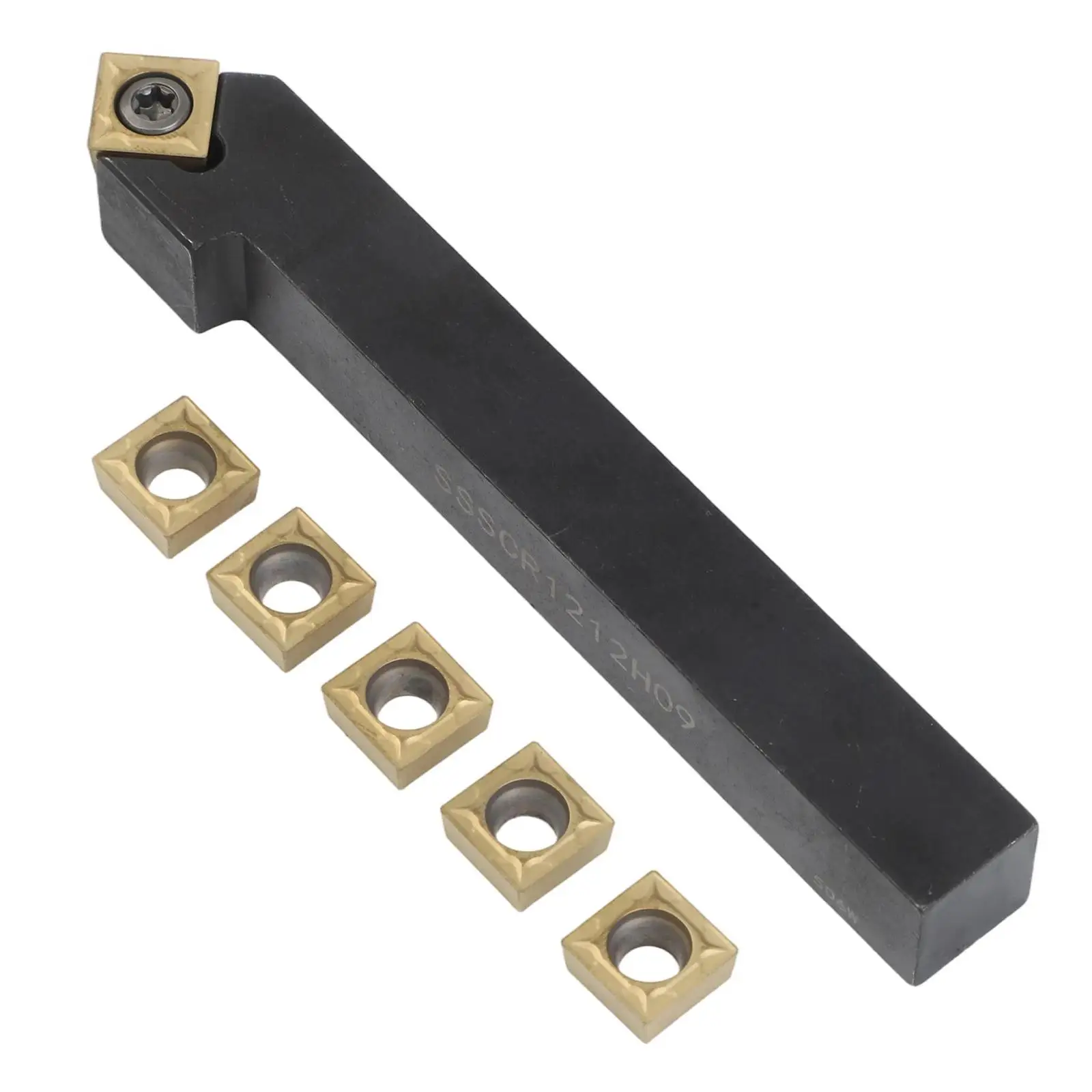 1Set Turning Tool Holder Alloy Steel Carbide SSSCR1212H09 Shank D Shank Length T15 Grinding Right Hand 1Set Turning