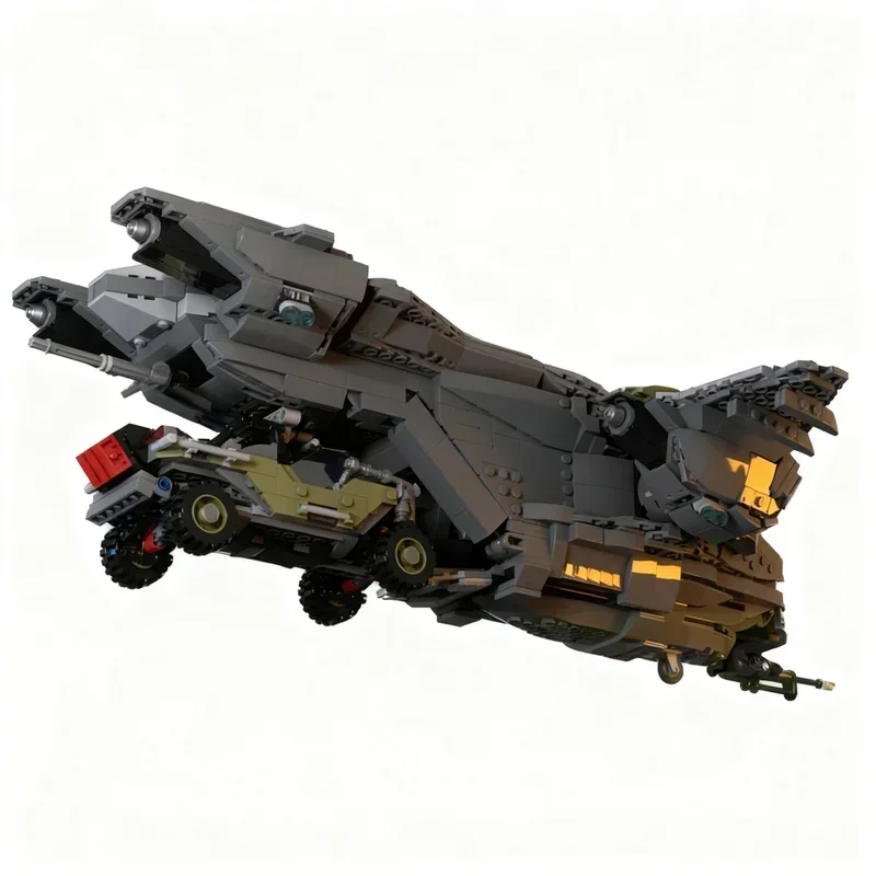 1884PCS MOC Juego de Construcción de Bloques Modelo D77 Tc Pelican de la Serie Halo, Creativo, Ciencia Ficción, Decoración para el Hogar, Set de Construcción, Regalo