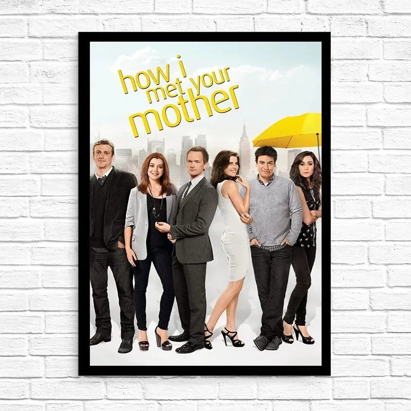 How I Met Your Mother Sitcom TV Series Poster Classic Art Print Wall Picture Bar Pub Club Cafe Home Decor Canvas Painting