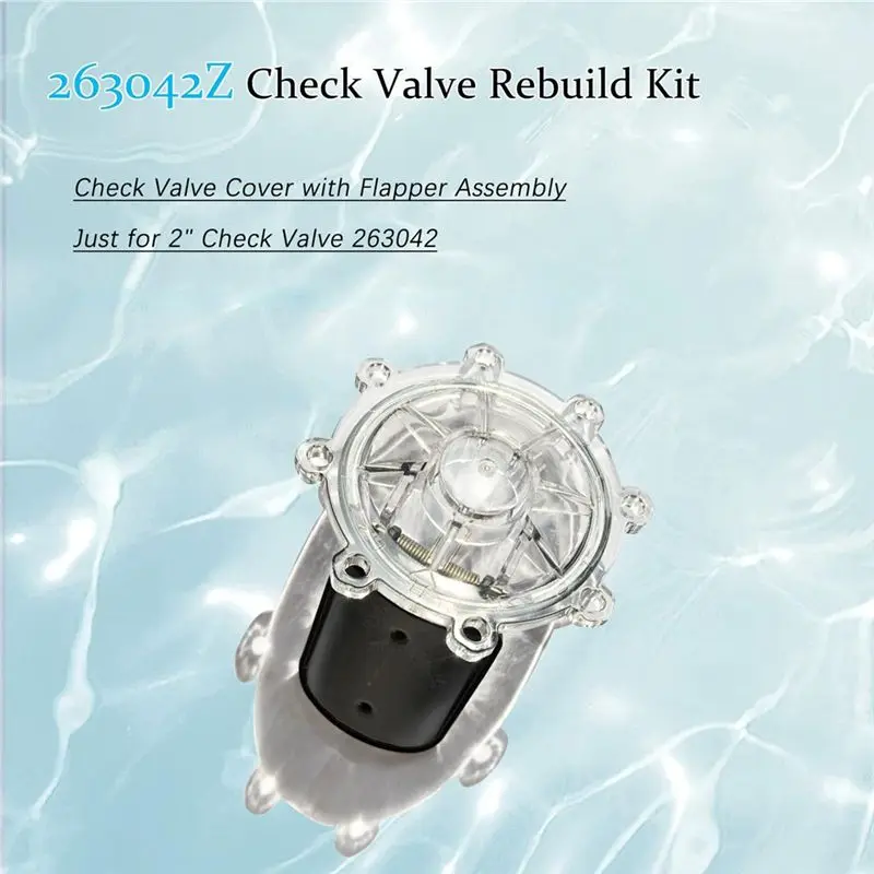 ABWZ-263042Z Pool Check Valve Rebuild Kit For 2In CPVC Check Valve 263042 Only,Durable Spring Design,Prevents Water Backflow