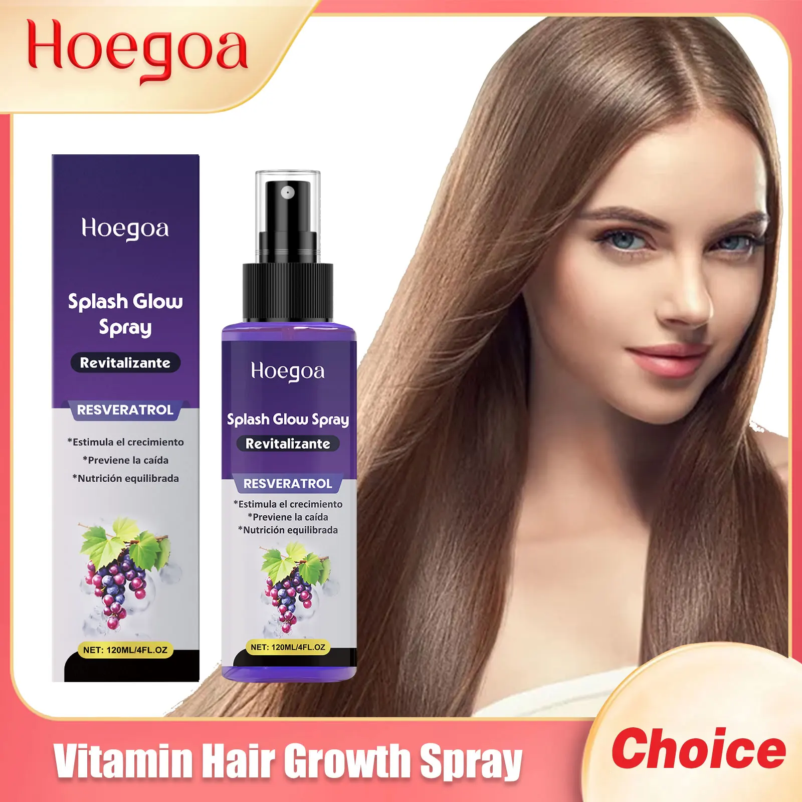 

Hoegoa Vitamin Hair Growth Serum Spray Reduce Loss Scalp Damage Treatment Nourishing Dry Repairs Roots Hair Care Essencial Oils