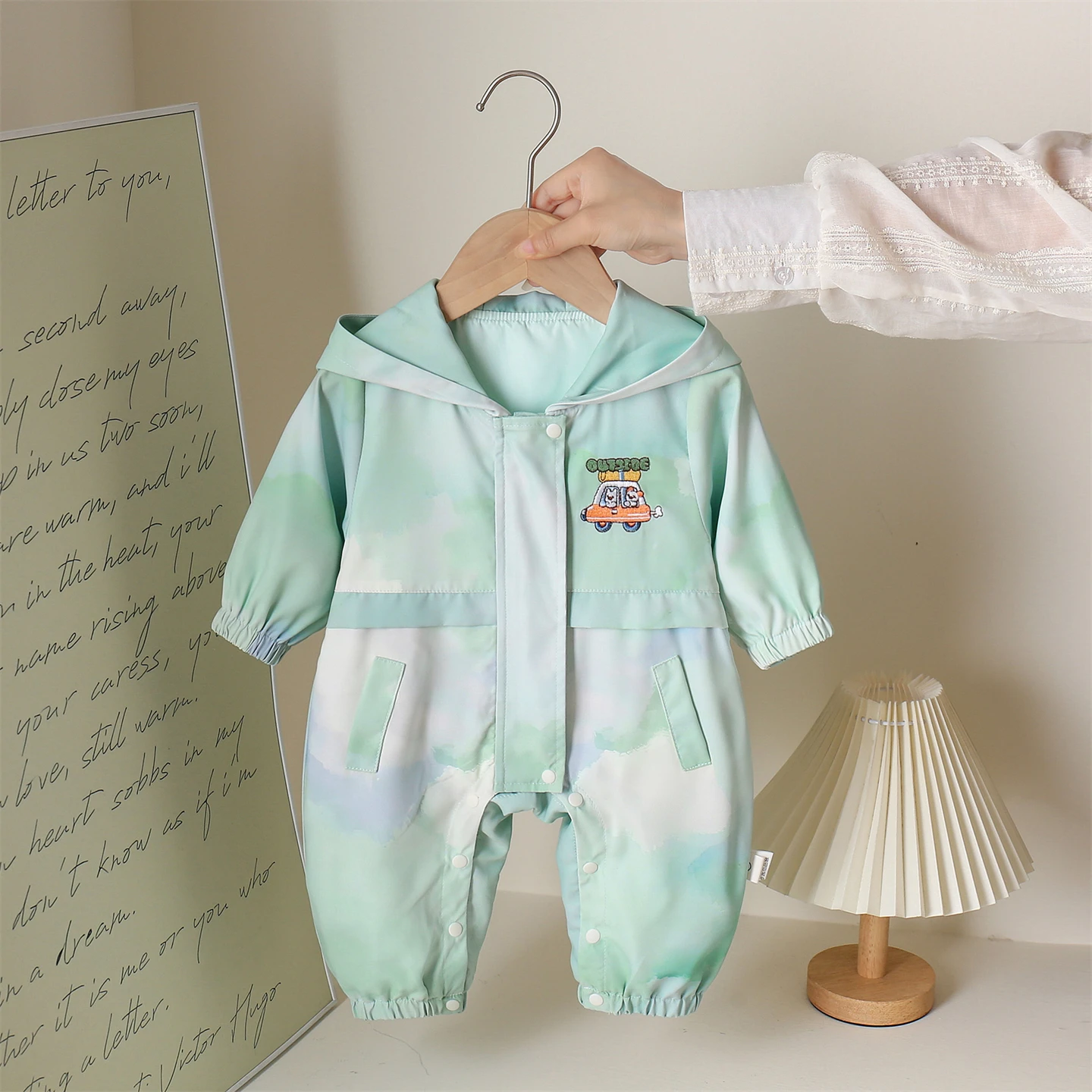 

Cute Baby Outfit Autumn Jaet Double Layer Cling Suit High Waist Long Pants Comfortable Breathable Clothes for Babies