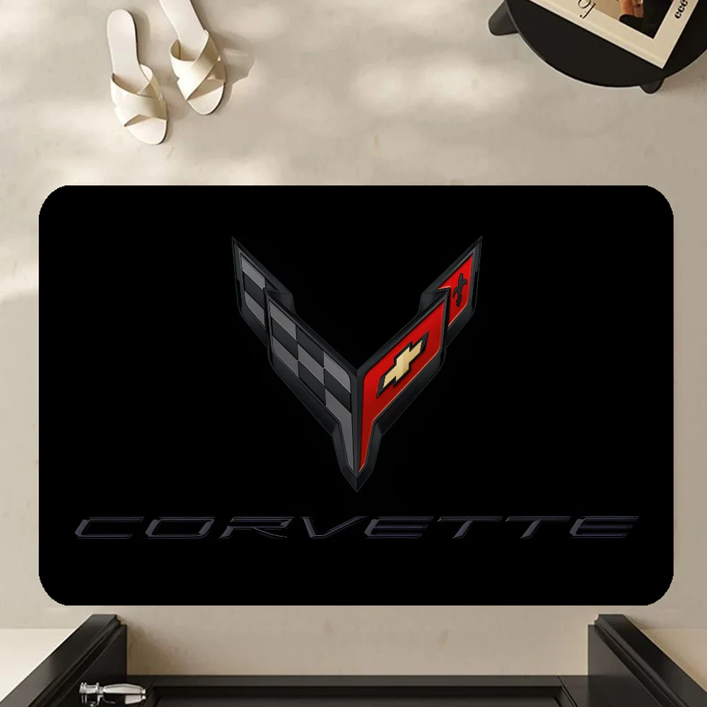 Entrance Door Mat Corvette  Nordic Style Bedroom Living Room Doormat Home Balcony Anti-Slip Modern Home Decor