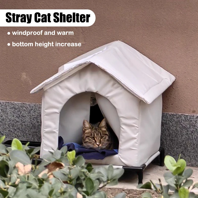 Maison pliable pour chien et chat, résistante au froid et aux intempéries, tente, abri, chenil pour chat, nid de voyage Portable, transporteur pour animaux de compagnie